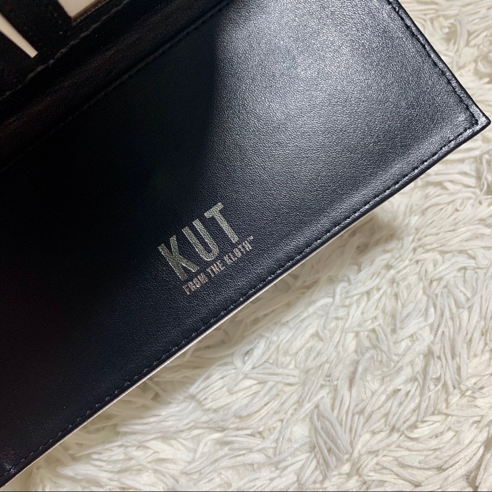 NWT Kut From The Kloth B&W Slim Striped Wallet - Picture 3 of 7